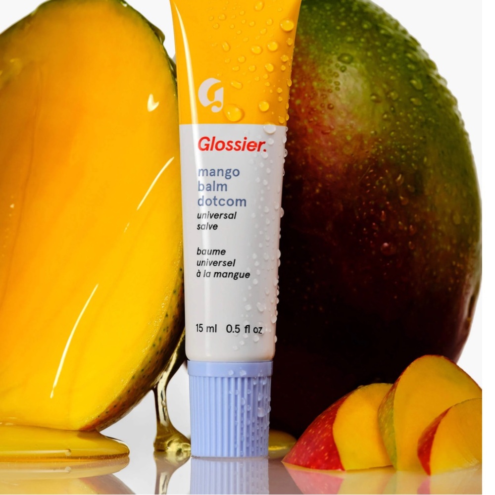 Glossier Balm Dotcom Lip Balm And Skin Salve Mango Moisturizing Transparent